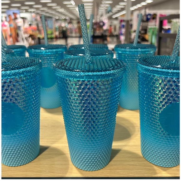Starbucks Blue Ombre Aqua Splash Tumbler Cold Cup Grande 16oz New 2023 Release - Picture 5 of 7